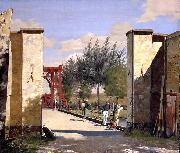 Christen Kobke The North Gate of the Citadel oil painting